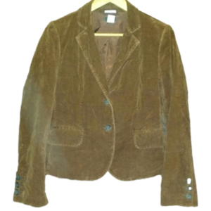Vintage J. Crew Velvety Soft Brown Blazer Women's Sz. Small